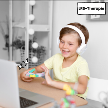 Kind bei der Online-Lerntherapie