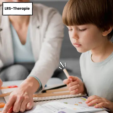 Kind bei der Lerntherapie