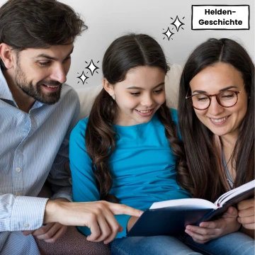 Familie liest